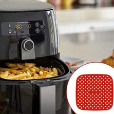 Lianghao Shopb No.4 Tarzı Hava Fritözü Matı 7.5~9 Inç Hava Fritözleri Için Gıda Kalitesi Yapışmaz Silikon Fryer Sepeti Matı (Yurt Dışından)