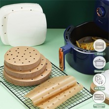 Lianghao Shopb G506043 Stili Mutfak Için Kullanışlı Buharlı Steamer Linerler Premium Delikli Odun Hamuru Kağıtları Non-Stick Buhar Sepeti Mat Fırın Araçları (Yurt Dışından)