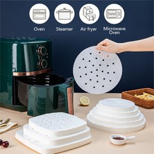 Lianghao Shopb G506043 Stili Mutfak Için Kullanışlı Buharlı Steamer Linerler Premium Delikli Odun Hamuru Kağıtları Non-Stick Buhar Sepeti Mat Fırın Araçları (Yurt Dışından)