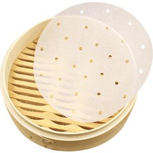 Lianghao Shopb No.11 Stili Buhar Tenceresi Yaprakları 6 Adet Bambu Buhar Tenceresi Yaprakları Premium Delikli Silikon Kağıt Pişirme Kağıtları Yapışmaz (Yurt Dışından)