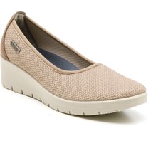 Kadın Babet 18 X15 7x  Fly Flot Cloth Woman Shoe Beige