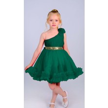 Mnk Baby & Kids Tek Omuz Kız Çocuk Abiye MNK0599