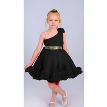 Mnk Baby & Kids Tek Omuz Kız Çocuk Abiye MNK0599