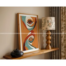 Tontilika Canlı Renkler Ahşap Çerçeveli 2'li Tablo Seti - 21 x 30