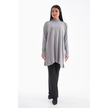 Düğme Detaylı Vanezya Tunik