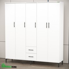 Garaj Home Yaren 5 Kapaklı Dolap - Beyaz