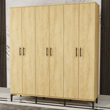 Garaj Home 6 Kapaklı Dolap - Meşe