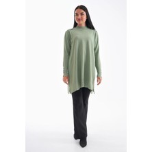 Düğme Detaylı Vanezya Tunik