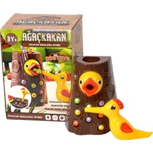 Dostoys Ağaçkakan Oyuncak - 3 Yaş ve Üzeri Çocuklar Için El-Göz Koordinasyonu ve Eğitici Manyetik Oyuncak