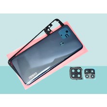 Oppo A15 A15S Uyumlu Full Kasa Arka Kapak Batarya Kapağı - Siyah