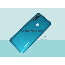 Oppo A31 Uyumlu Full Kasa Arka Kapak Batarya Kapağı - Mavi