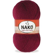 Nako Süper Inci Narin 999 Bordo (5 Adet) Örgü Ipi