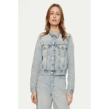 Calvin Klein Cropped 90's Denım Jacket