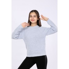 Kurgan Tekstil Kız Çocuk Regular Fit Basic Triko Kazak 4-13 Yaş