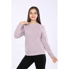 Kurgan Tekstil Kız Çocuk Regular Fit Basic Triko Kazak 4-13 Yaş