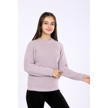 Kurgan Tekstil Kız Çocuk Regular Fit Basic Triko Kazak 4-13 Yaş