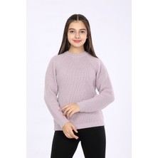 Kurgan Tekstil Kız Çocuk Regular Fit Basic Triko Kazak 4-13 Yaş