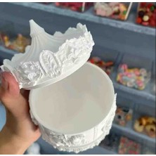 Opulent Accessories Atlıkarınca Taki Kutusu,mum Kutusu,beton Dekoratif,sevgililer Günü,anneler ve Kadinlar Günü, Doğum Günü  Kutu