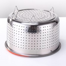 Lianghao Shopb 8qt Stili 304 Paslanmaz Çelik Pirinç Pişirme Buhar Sepeti Quart Basınç Tencere Anti-Yakma Buharlı Makarna Çok (Yurt Dışından)