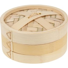 Lianghao Shopb 13X13X9CM Stili Bambu Buharlı Raf Gıda Buhar Sepeti Bambu Gıda Buharı Un Ekmekleri Mantı Buhar Rafı (Yurt Dışından)