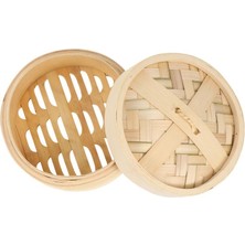 Lianghao Shopb 13X13X9CM Stili Bambu Buharlı Raf Gıda Buhar Sepeti Bambu Gıda Buharı Un Ekmekleri Mantı Buhar Rafı (Yurt Dışından)