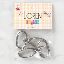 Sylar Loren 2,5x4 cm 2 Li Makrome Anahtarlık Kancası