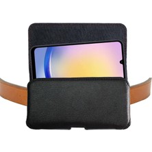 Exenar Samsung A20S Uyumlu Kılıf Bel Kemer Kılıfı Kapaklı Çanta