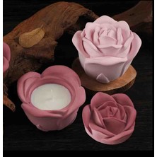 Opulent Accessories Gül Mumluk,gül Seklinde Taki Kutusu,dekoratif Doğum Günü,anneler Günü,sevgililer Günü Yeni Iş Yeni Ev Hediyesi, ramazan hediyesi dekorasyon , dekoratif banyo antre urunleri