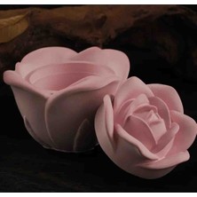Opulent Accessories Gül Mumluk,gül Seklinde Taki Kutusu,dekoratif Doğum Günü,anneler Günü,sevgililer Günü Yeni Iş Yeni Ev Hediyesi, ramazan hediyesi dekorasyon , dekoratif banyo antre urunleri