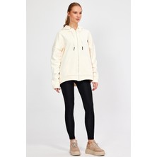 Alexander Gardi Alexandergardı Fermuarlı Kapüşonlu Oversize Sweatshirt (B22-75300)