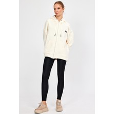 Alexander Gardi Alexandergardı Fermuarlı Kapüşonlu Oversize Sweatshirt (B22-75300)
