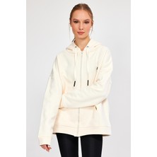 Alexander Gardi Alexandergardı Fermuarlı Kapüşonlu Oversize Sweatshirt (B22-75300)