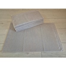Gri Renk  Pamuklu Ayak Havlusu (Havlu Paspas) 50 x 80  cm