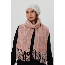 Alexander Gardi Örgü Detaylı Püsküllü Atkı (B20-18842)