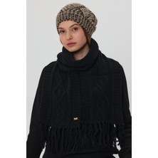 Alexander Gardi Örgü Detaylı Püsküllü Atkı (B20-18842)