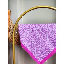 Hürrem Kız Çocuk Mini Pembe Kalp Temalı 80*80 cm Çocuk Eşarp