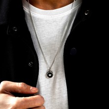 Ebrar Silver Gümüş Kupa Figürlü Kolye 925 Ayar Gümüş Mini Kupa (Kalp) Figürlü Unisex Kolye Iskambil Kartı Kolye