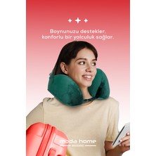 Moda Home Bedding Visco Ortopedik Seyahat Yastığı-Visco Yastık,çıkarılabilir Kılıf, Lüks Seyahat Yastığı Yeşil