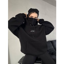Rex Moda Kar Maskeli Oversize Unisex Sweatshirt