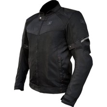 X-Evo Yazlık Fileli Korumalı Motosiklet Montu Yeni Sezon Siyah