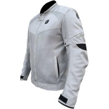 X-Evo Yazlık Fileli Korumalı Motosiklet Montu Yeni Sezon Gri