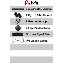 Elya Pilates Tüm Vücut Fitnessı Için Ideal Pilates Seti - Mindere, Dambıla ve Daha Fazlasına Sahip!