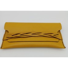 İstanbul Sandalet Clutch Çanta Doğal  Deri El Yapımı Portföy Abiye Kadın Çantası Istanbul Sandalet