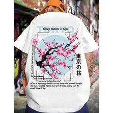 Amor Man Büyük Beden Özel Tasarım Tokyo Sırt Tema Baskılı Oversize Japon Stil Battal Erkek T-Shırt