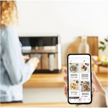 Tefal 8,3l Geniş Çift Hazneli 8 Ön Ayarlı Pişirme Programlı Premium Airfryer + Onerous Hassas Tartı Hediye