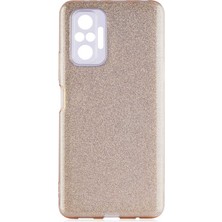 ZORE Xiaomi Redmi Note 10 Pro Kılıf Shining Silikon-Gold