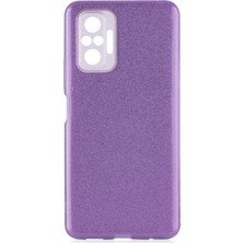 ZORE Xiaomi Redmi Note 10 Pro Kılıf Shining Silikon-Mor