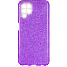 ZORE Galaxy M32 Kılıf Shining Silikon-Mor