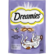 Dreamies İçi Dolgulu Ördekli Kıtır Kedi Ödül Maması 60 gr