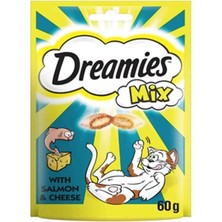 Dreamies Somon ve Peynirli Mix Kedi Ödül Maması 60 gr